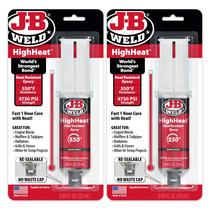 Seringa epóxi J-B Weld High Heat, cinza escuro, 25 ml, pacote com 2