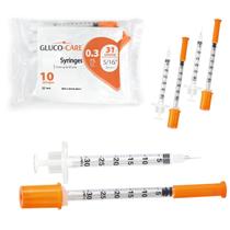 Seringa GLUCO-CARE 0,3 ml 31G 8 mm Tampa Laranja 10 unidades Seringa GLUCO-CARE 0,3 ml 31G 8 mm Tampa Laranja 10 unidades