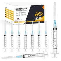 Seringa Gufastoe de 3 ml/CC com segurança de 23G 1,5", pacote com 100 Seringa Gufastoe de 3 ml/CC com segurança de 23G 1,5", pacote com 100