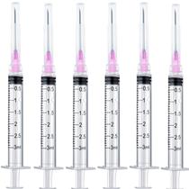 Seringa HabeUniver de 3 ml com agulha 18 G Luer Lock x100, pacote Seringa HabeUniver de 3 ml com agulha 18 G Luer Lock x100, pacote