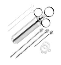 Seringa Injetor De Temperos Marinada Inox Profissional Carne