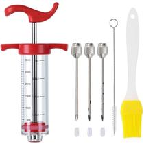 Seringa Injetora de Carne Ruiwin - 30ml com 3 Agulhas