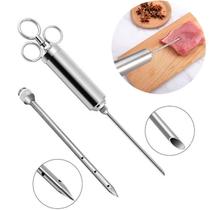 Seringa Injetora De Tempero Profissional Carne Aço Inox 60ml