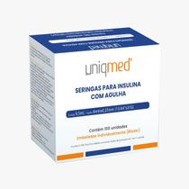 Seringa Insulina 0,5Ml 6X0,25Mm Uniqmed Caixa Com 100 Un Seringa Insulina 0,5Ml 6X0,25Mm Uniqmed Caixa Com 100 Un