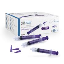 Seringa ONE-CARE EnFit 60mL com conector de transição x25