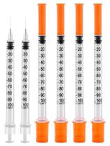 Seringa otwooi 1mL 29G com agulha descartável, pacote de 100