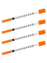 Seringa otwooi 1mL 31G 6mm com tampa, pacote com 100, descartável Seringa otwooi 1mL 31G 6mm com tampa, pacote com 100, descartável