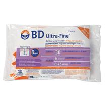 Seringa para insulina bd ultra-fine 6 mm de 30 ui com 10 unidades