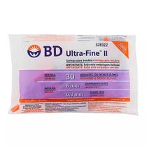 Seringa para Insulina BD Ultra-Fine 8 mm de 30 UI com 10 unidades