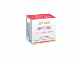 Seringa Para Insulina E Toxina Botulínica 0,5ml 5x0,23mm 32g 100un - Uniqmed Seringa Para Insulina E Toxina Botulínica 0,5ml 5x0,23mm 32g 100un - Uniqmed