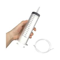 Seringa Reutilizável De Grande Capacidade 150ml-500ml Com Tubo De 1,3m Para Bomba De Medição De