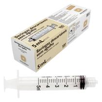 Seringa sem agulha 05 ML Luer Lock Descartável caixa com 100 unidades - Descarpack