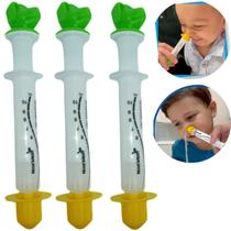Seringa Tirar Limpar Muco Nasal Sujeira Nariz Bebes Original Kit - 03 Unidades