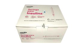 Seringa Ultra Fina 1ml 5mm X 0,23mm Caixa C/ 100 Unidades Agulha fixa ENVIO JÁ