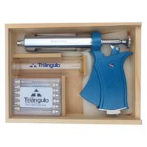 Seringa vet. aut. 50ml completa ( caixa madeira / cabo colorido )