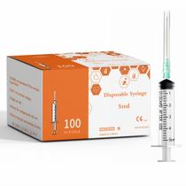 Seringa XUONFEE de 5 mL estéril com agulha 21G de 1,5 cm (pacote com 100) Seringa XUONFEE de 5 mL estéril com agulha 21G de 1,5 cm (pacote com 100)