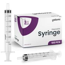 Seringa Yalomi 3mL Luer Slip (sem agulha) estéril, pacote com 100 Seringa Yalomi 3mL Luer Slip (sem agulha) estéril, pacote com 100