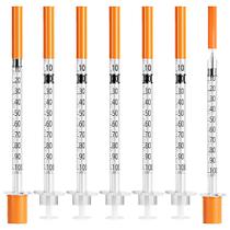 Seringa Zynkique U-100 1 ml 31G 6 mm, pacote com 100
