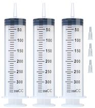 Seringas A AKRAF 350 mL (3 unidades) para distribuição de cola, laboratório e rega