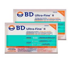 Seringas Bd Ultra-fine 100u De 8 Mm Com 20 Un