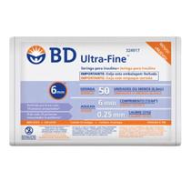 Seringas Bd Ultra-fine 50u De 6 Mm Com 10 Un