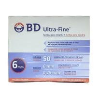 Seringas Bd Ultrafine 50u De 6 Mm Com 100 Un Seringas Bd Ultrafine 50u De 6 Mm Com 100 Un
