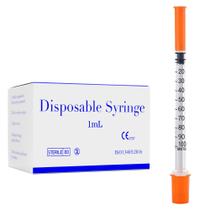 Seringas BeHerk 1 ml 31G 6 mm Descartáveis Pacote com 100 Seringas BeHerk 1 ml 31G 6 mm Descartáveis Pacote com 100