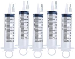 Seringas de 100 ml (pacote com 5) com adaptadores de ponta para laboratórios e jardins