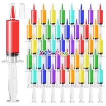 Seringas de festa Kreyfer, 25 unidades, cápsulas reutilizáveis de 20 ml