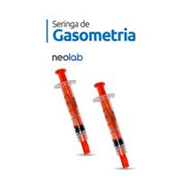 Seringas de Gasometria 2,5mL SEM Agulha Heparina de Lítio Bico Luer LOCK 100un - Neolab