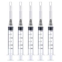 Seringas de laboratório BSewenerte de 3 mL com agulha de 22 g e 1,0 cm, pacote com 50 Seringas de laboratório BSewenerte de 3 mL com agulha de 22 g e 1,0 cm, pacote com 50