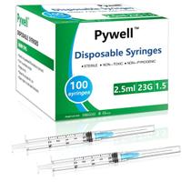 Seringas de laboratório descartáveis Pywell 2.5ml/cc 23Ga 3.8cm Needle