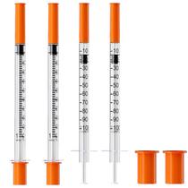 Seringas de laboratório MED NEEDLE U-100 1ml/cc com agulha 29G 6mm x100