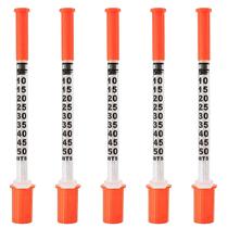 Seringas EassyRing U-100 de 0,5 ml com agulha de 31 g e 8 mm, pacote com 36 Seringas EassyRing U-100 de 0,5 ml com agulha de 31 g e 8 mm, pacote com 36