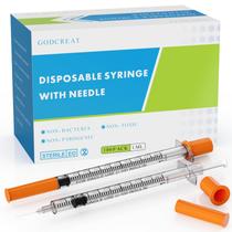 Seringas GODCREAT U-100 1mL com 31G 0,8 cm Agulha x100