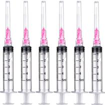 Seringas HabeUniver 5mL de plástico estéril com agulha 18Ga x100