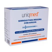SERINGAS INSULINA 0,5ML 6MMX0,25MM 31G BLISTER 300UN UNIQMED Tamanho:0,5ML 6MM X 0,25MM SERINGAS INSULINA 0,5ML 6MMX0,25MM 31G BLISTER 300UN UNIQMED Tamanho:0,5ML 6MM X 0,25MM