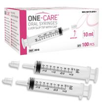 Seringas orais ONE-CARE 10mL sem látex 100/caixa para bebês