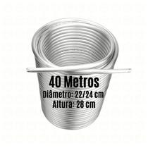 Serpentina para Chopeira - Alumínio 3/8" - Espiral Duplo - 40 Metros - 22/24 cm