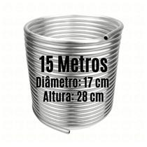 Serpentina para Chopeira - Alumínio 3/8" - Espiral Simples - 15 Metros - 17 cm