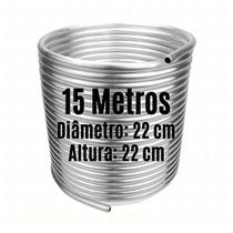Serpentina para Chopeira - Alumínio 3/8" - Espiral Simples - 15 Metros - 22 cm