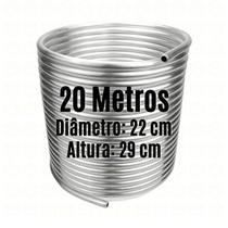 Serpentina para Chopeira - Alumínio 3/8" - Espiral Simples - 20 Metros - 22 cm