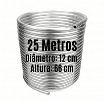 Serpentina para Chopeira - Alumínio 3/8" - Espiral Simples - 25 Metros - 12 cm