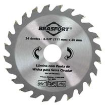 Serra Circuito de Vídea com 24 Dentes 4.3/8"" x 20mm - 8232 - BRASFORT