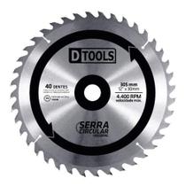 Serra Circular 12'' 40 Dentes Vídea Para Madeira - Dtools 305mm 30mm 4400 Rpm Serra Circular 12'' 40 Dentes Vídea Para Madeira - Dtools 305mm 30mm 4400 Rpm