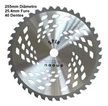 Serra Circular 40 Dentes Para Roçadeira Gasolina Furo 25mm