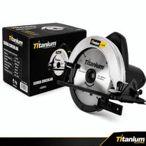 Serra Circular 7.1/4 1100W 220V Titanium Platina com Disco 185mm para Cortes em Madeira