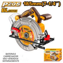 Serra Circular 7.1/4 a Bateria 20V Brushless Ingco CSLI1851 Serra Circular 7.1/4 a Bateria 20V Brushless Ingco CSLI1851