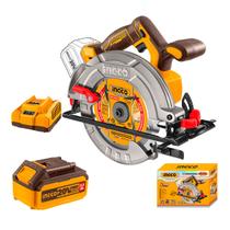 Serra Circular a Bateria Ingco CSLI185139 Motor Brushless 20V 4800RPM 185MM Para Madeira P20S Serra Circular a Bateria Ingco CSLI185139 Motor Brushless 20V 4800RPM 185MM Para Madeira P20S