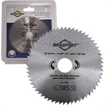 Serra Circular Aco Carbono Brasfort 4.3/8''X60 Dentes Serra Circular Aco Carbono Brasfort 4.3/8''X60 Dentes